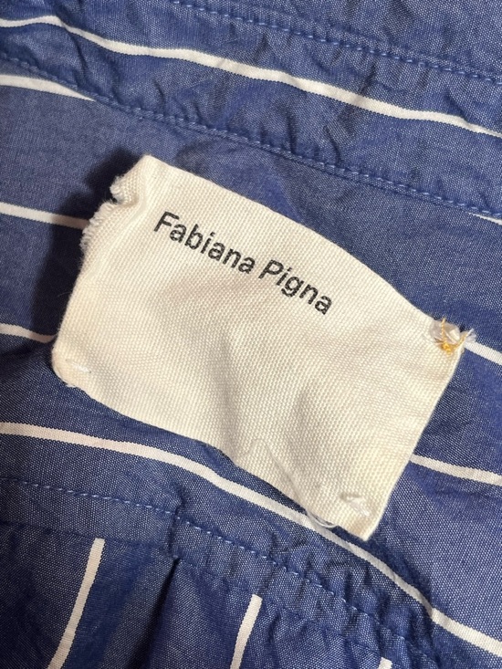 Fabiana Pigna Tops - Fabiana Pigna Blue & White Striped Top size Small ( Luxurious Brand )